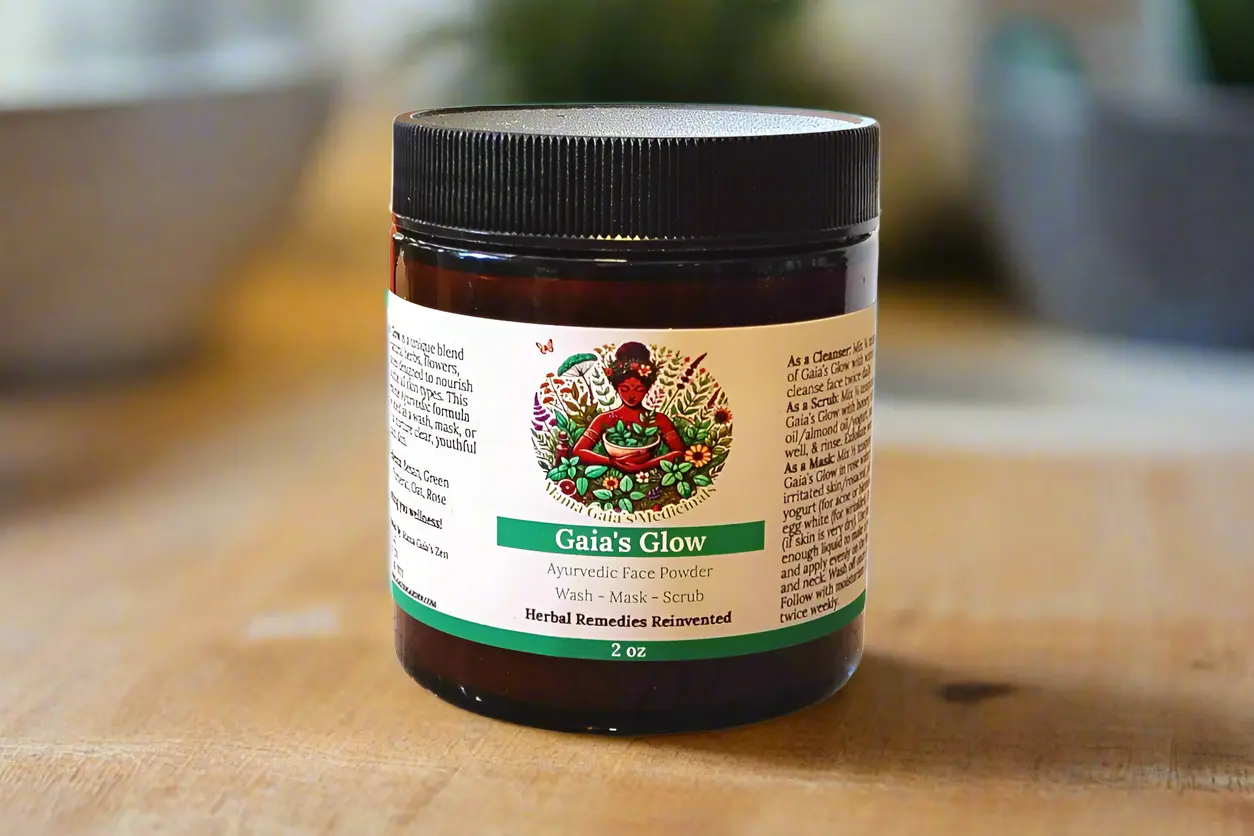 Gaia's Glow Ayurvedic Facial Powder Gaia's Garden